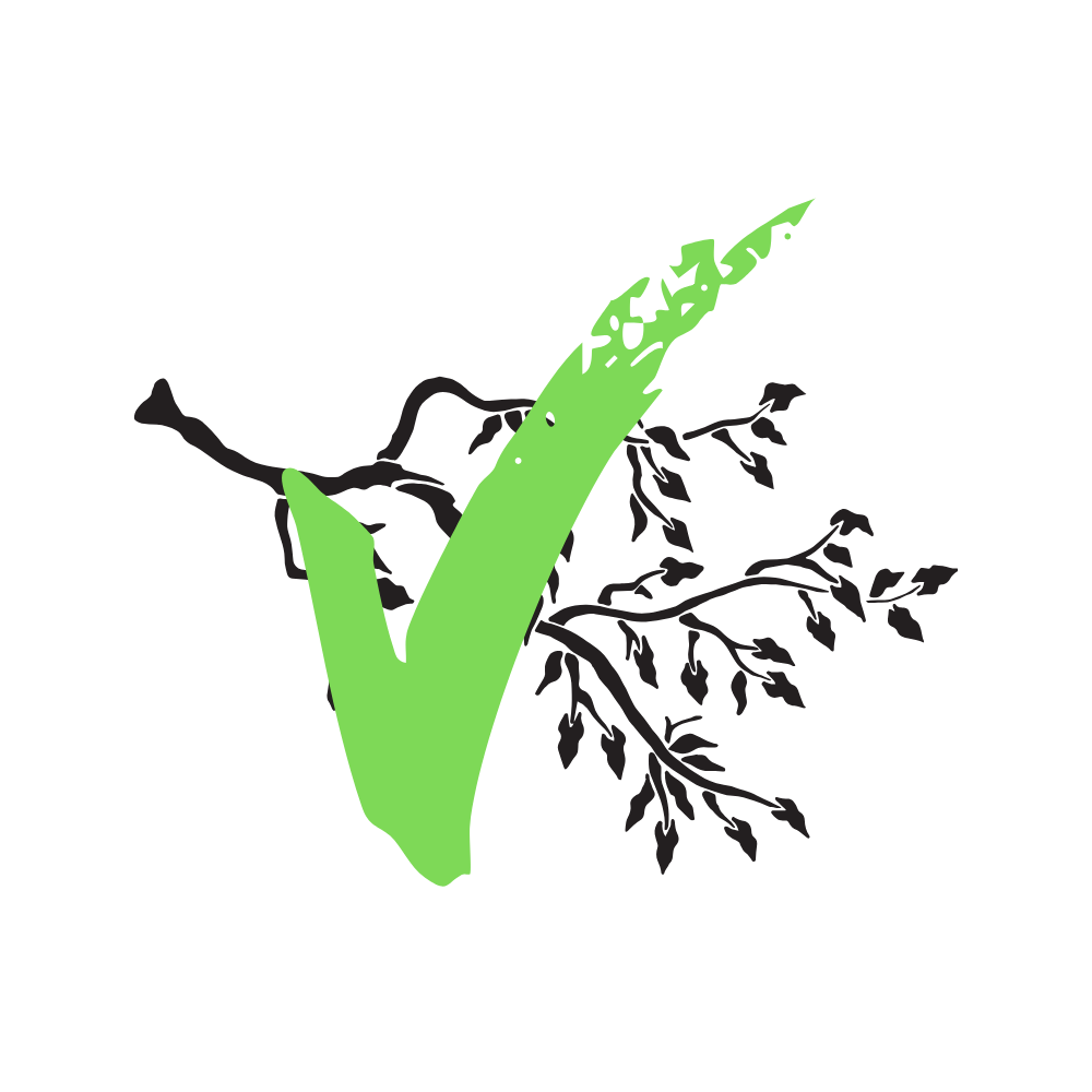 An icon of a tree branch with leaves and a green checkmark, confirming that garden waste is accepted in our skips in Glasgow and Edinburgh.